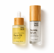 FaceBliss skincare bundle — Face Oil with pomegranate seed  + Peptide Serum with green tea extract