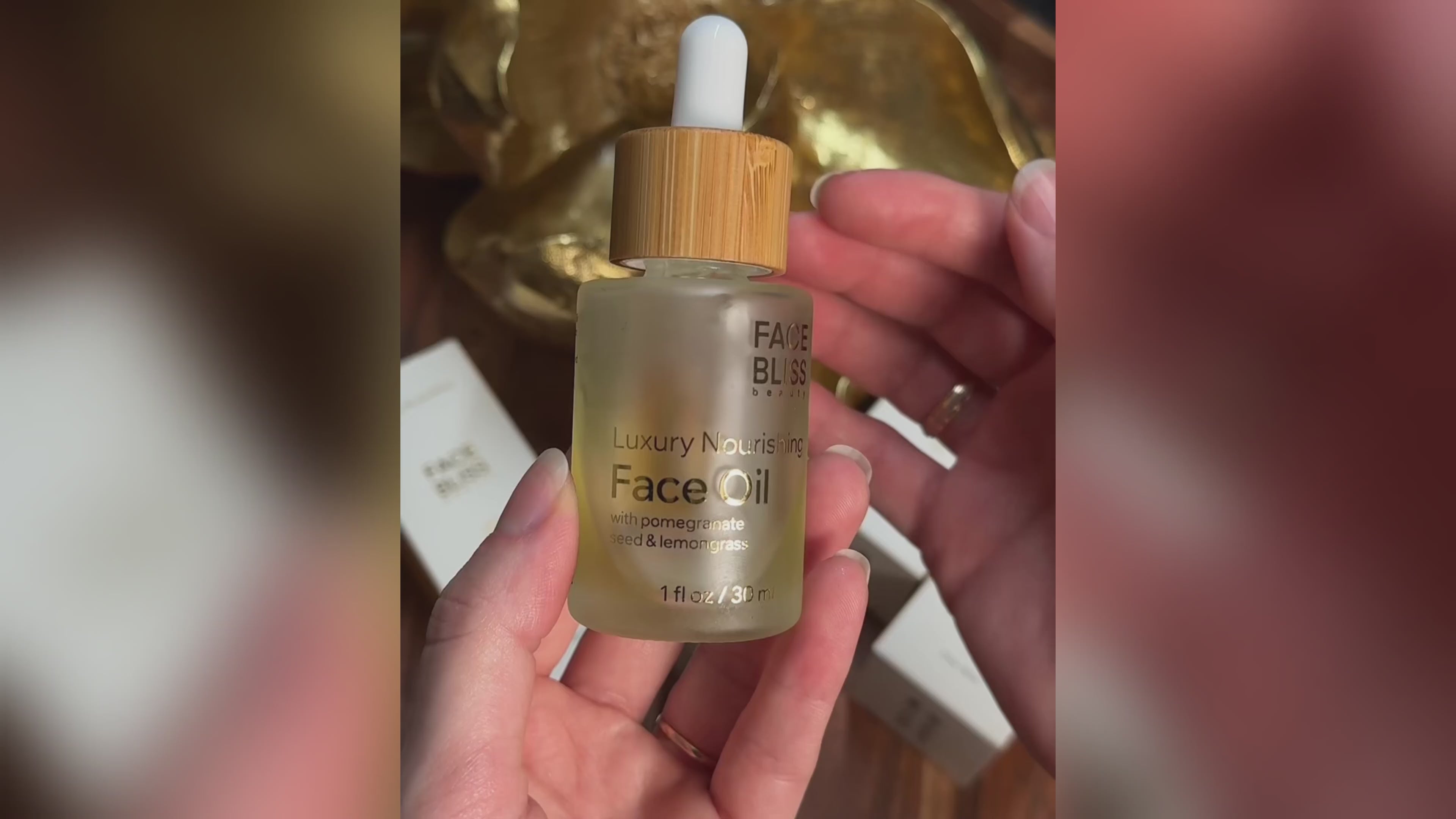 Load video: Luxury Nourishing Face Oil With Pomegranate Seed